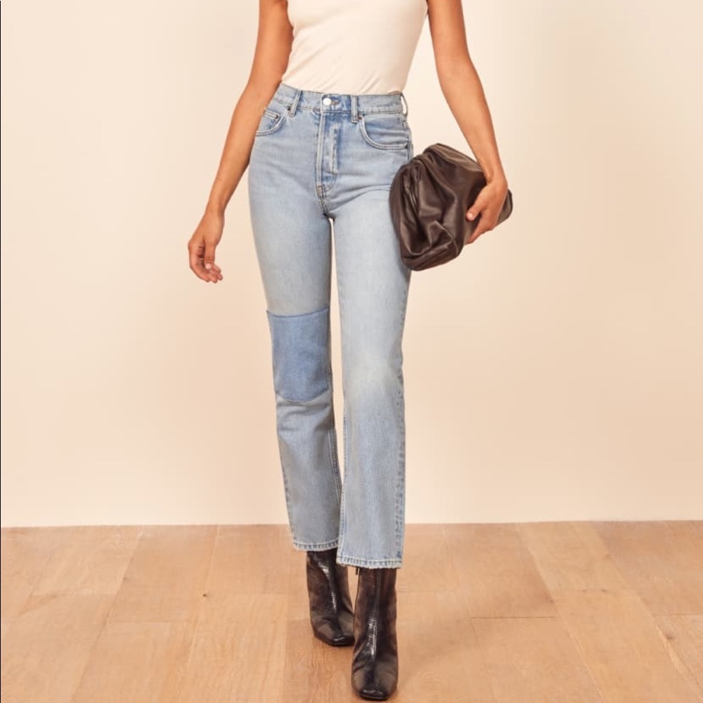 NWT Reformation Patch Cynthia Jeans